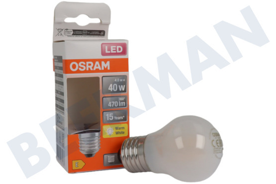 Osram  LED Kugellampe Classic P40 E27 4 Watt, Matt