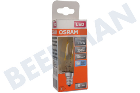 Osram  LED Retrofit Classic B25 E14 2,5 Watt, klar