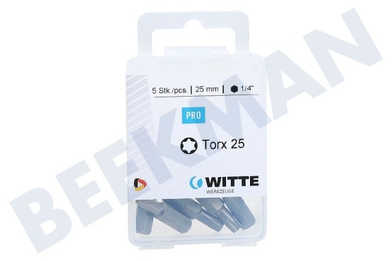 Witte  4295062 Bits 1/4 Zoll 25mm Torx T25, 5 Stk