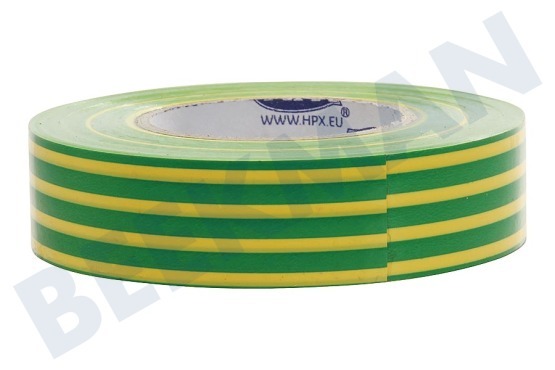 HPX  52100 PVC Isolierband Gelb / Grün 19mm x 20m