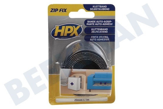 HPX  ZF2001 Zip Fix Klettband 20mm Länge 1 m