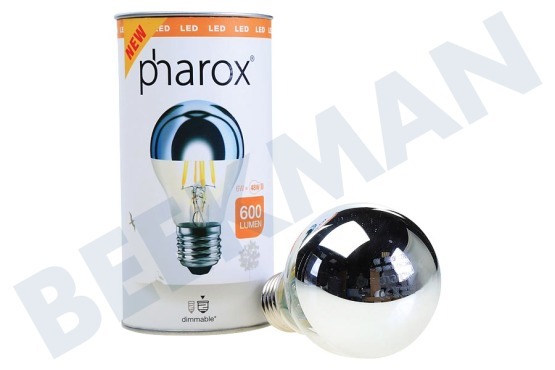 Pharox  LED-Lampe LED Standardlampe Top-Spiegel A60 Dimmbar