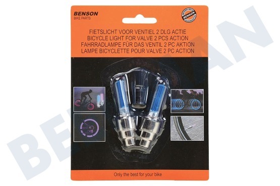 Benson  Lampe Fahrradlicht für Ventil