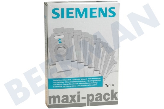 Siemens Staubsauger 460761, 00460761 Staubsaugerbeutel S Typ S + hyg. Filter