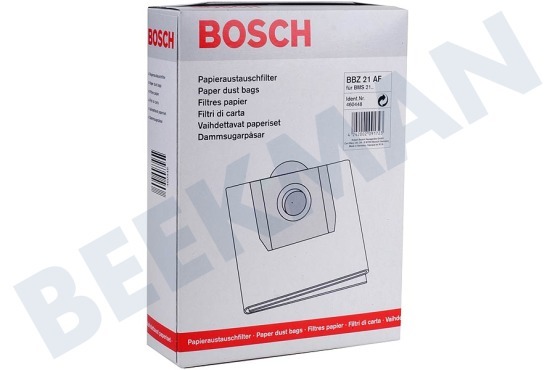 Bosch Staubsauger 460448, 00460448 Staubsaugerbeutel Papier, 4 Stück im Karton