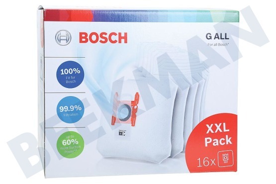 Bosch Staubsauger BBZ16GALL Staubsaugerbeutel  Type G All XXL Pack