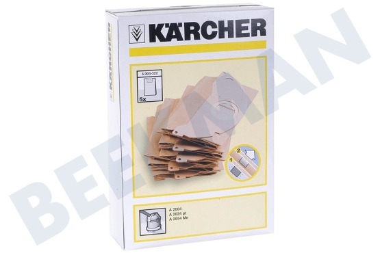 Karcher Staubsauger 6.904-322.0 Staubbeutel WD 2 und WD 2200