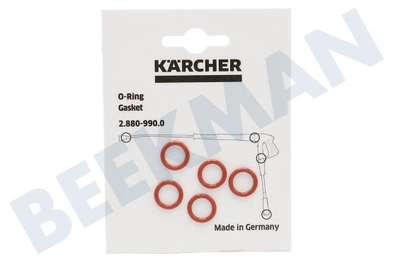 Karcher Hochdruck O-Ring O-Ringe Set von 5 Stück für Griff und Jet-Rohr