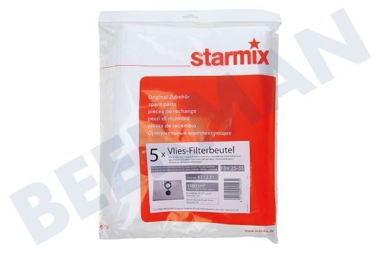 Starmix Staubsauger Staubsaugerbeutel 32/35 Liter-Kessel