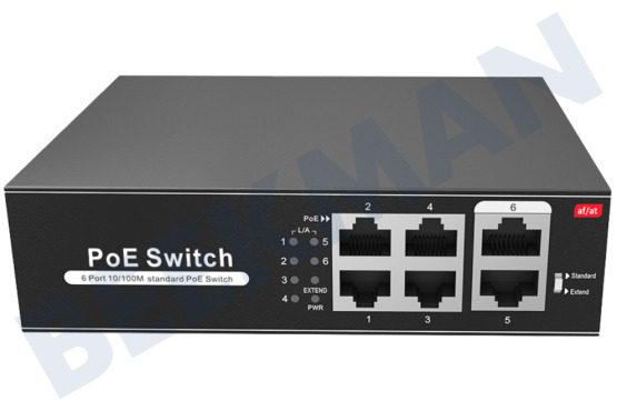 MEKO  8218-MK PoE-Switch 4 Ports