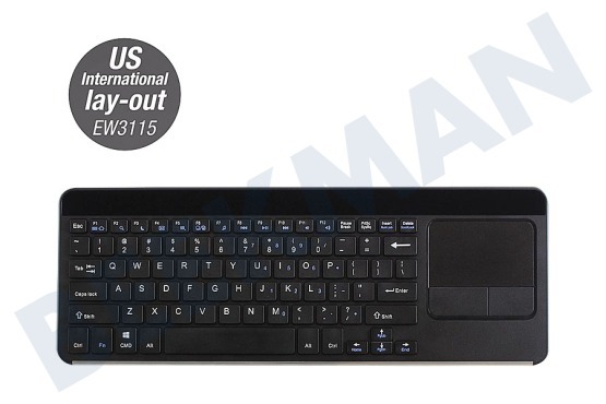 Ewent  EW3115 Smart TV Wireless Keyboard mit Touchpad