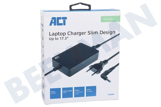ACT  AC2060 Kompaktes Laptop-Ladegerät (für Laptops bis zu 17,3 Zoll)
