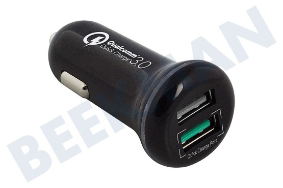 Ewent  EW1352 2 Port USB Autolader 5A mit Quick Charge 3.0