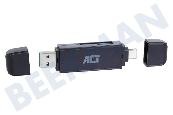 ACT  AC6375 USB3.1-Kartenleser mit Typ-C- und Typ-A-Anschluss