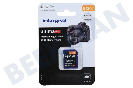 Integral  V30 UltimaPro X2 SDXC-Speicherkarte 512 GB
