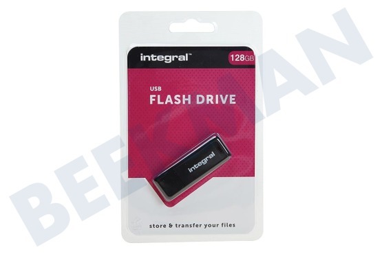 Integral  Speicherstick 128GB USB Flash Drive Schwarz