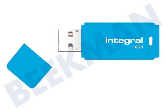 Integral  Speicherstick 16GB Neon Blue USB Flash Drive