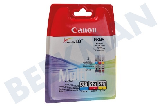 Canon Canon-Drucker Druckerpatrone CLI 521 Colour Pack C/M/Y