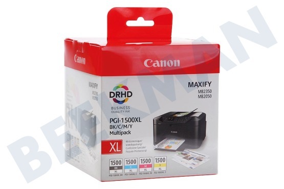 Canon  9182B004 Druckerpatrone PGI 1500XL Multipack BK/C/M/Y