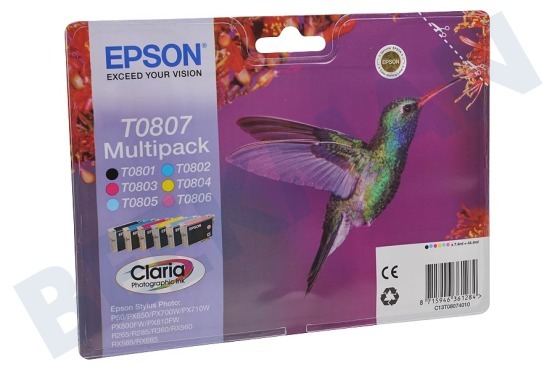 Epson Epson-Drucker Druckerpatrone T0807 Multipack