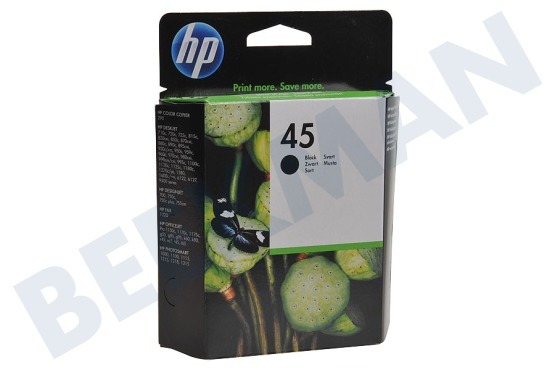 HP Hewlett-Packard HP-Drucker HP 45 Druckerpatrone Nr. 45 Schwarz