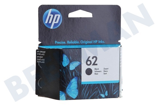 HP Hewlett-Packard  HP 62 Black Druckerpatrone Nr. 62 Schwarz