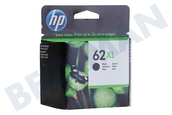 HP Hewlett-Packard  HP 62 XL Black Druckerpatrone Nr. 62 XL schwarz