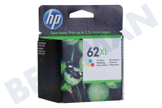 HP Hewlett-Packard  Hp 62 XL Color Druckerpatrone Nr. 62 XL Farbe
