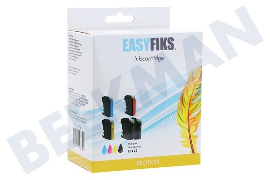 Easyfiks  Druckerpatrone LC 123/127 Multipack XL