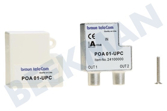 Braun Telecom  POA 1 UPC Verteiler Push on IEC Splitter