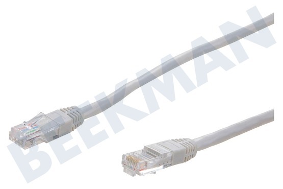 Easyfiks  UTP Cat5e Netzwerkkabel grau, 5,0 Meter, 2x RJ45 Male