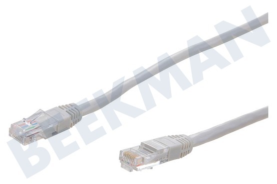 Universell  UTP Cat5e Netzwerkkabel grau, 10,0 Meter, 2x RJ45 Male