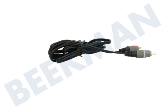 Easyfiks  Cinch Kabel 2x RCA Male-2x RCA Male, 2.5 Meter