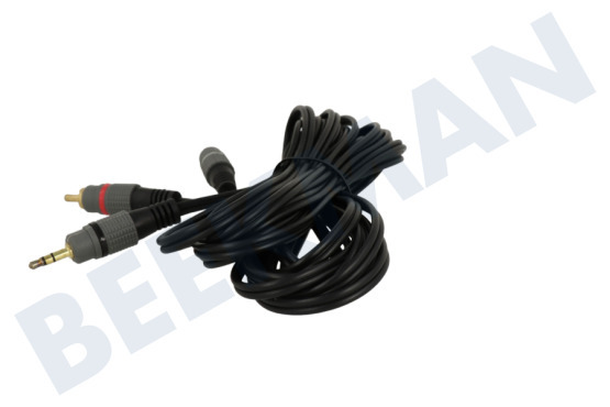 Universell  Klinke 3,5 mm Stereo-Stecker - 2x RCA Cinch-Stecker, 5,0 m
