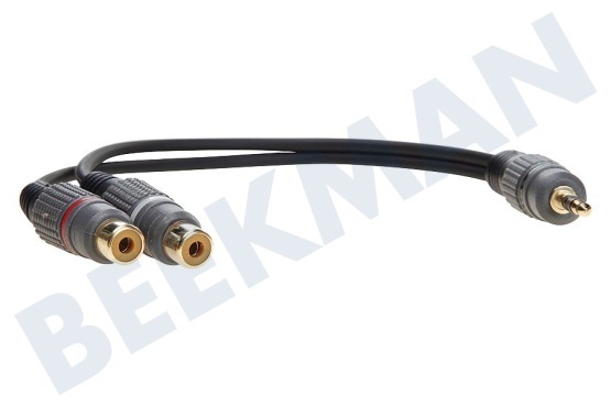Universell  Klinken-Adapter-Kabel 3,5 mm Stecker - 2x Cinch Contra RCA Buchse
