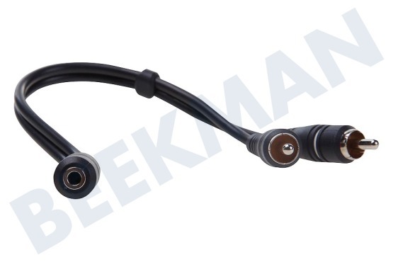 Easyfiks  Klinken-Adapter-Kabel Contra 3,5 mm Stecker - 2x Cinch- RCA Stecker