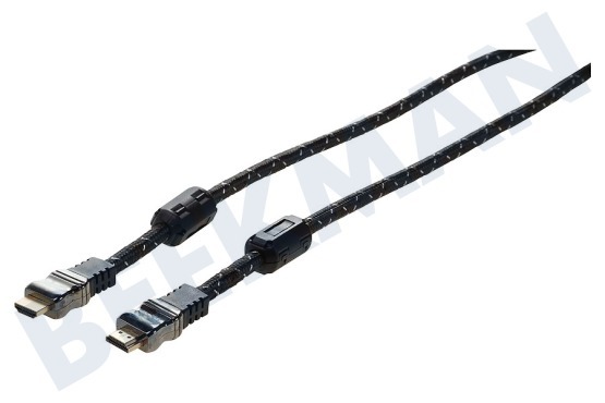 Masterfiks  HDMI Kabel 1.4 High Speed ​​+ Ethernet, 1,8 Meter, Gold überzogen