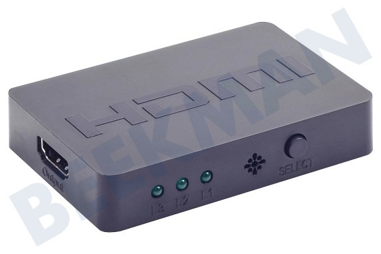 Cablexpert  3-Port-HDMI-Schalter mit Fernbedienung