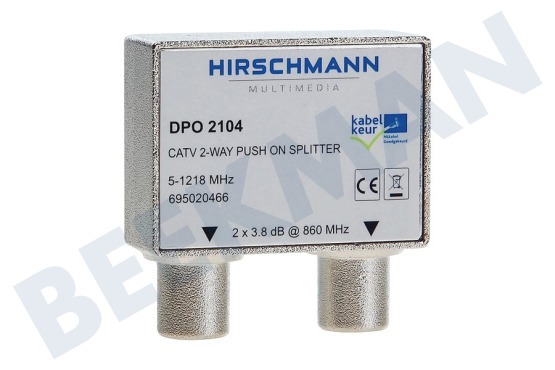 Hirschmann  DPO2104 Koaxial-Verteiler IEC Female Input, 2x Male Output, Nummer 11
