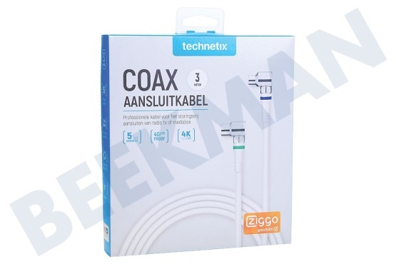 Technetix  11201510 Koaxial-Anschlusskabel 3 Meter