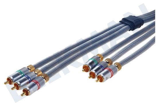 Hirschmann  Cinch-Anschlusskabel Component Kabel, 3x Cinch RCA Male - 3x Cinch RCA Male