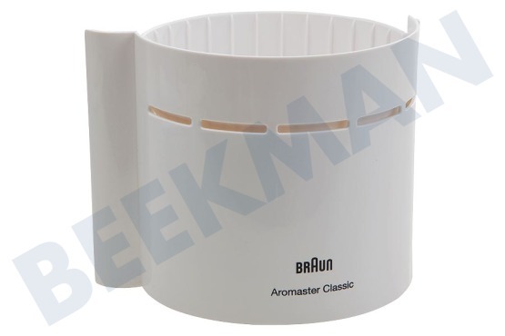 Braun Kaffeemaschine Filtereinsatz Schwenkfilter Weiß