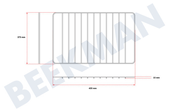 Bosch Ofen-Mikrowelle 284913, 00284913 Gitter 435x375mm