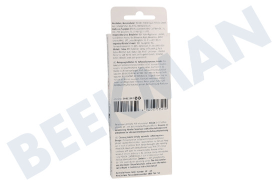 Thermador Kaffeemaschine TZ80001A Reinigungstabletten