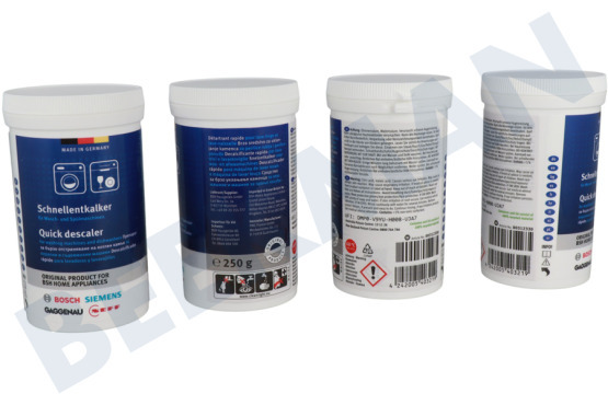 Bosch Waschmaschine Y188312331 Entkalker Schnellentkalker, 4 x 250 g