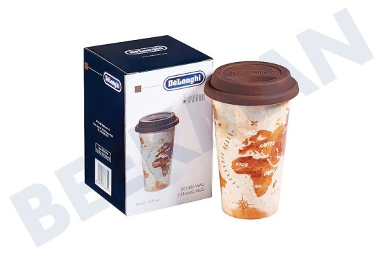 Kimbo Kaffeemaschine DLSC056 Thermobecher keramischer, doppelwandiger Becher