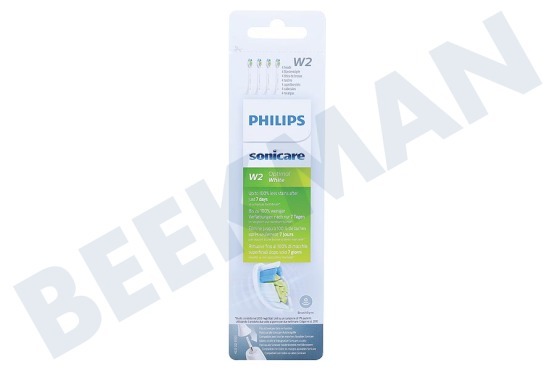 Philips  HX6064/10 Zahnbürsten-Set W2 Optimal White, 4 Stück