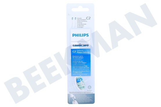 Philips  HX9022 C2 Optimal Plaque Defence -Aufsteckbürsten, 2 Stück