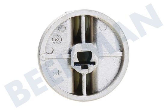 Pelgrim Kochplatte Knopf Gasknopf, Silber