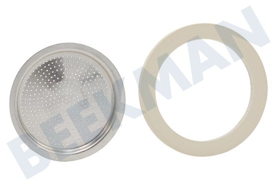 Bialetti  800033 Filter 3 und 4 Tassen, 3 Dichtungen